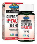 Garden Of Life Dr. Formulated Quercetin Drop Uric Acid Support With Tart Cherry Extract Vitamin C & Luteolin Probiotic Gluten-Free Non-Gmo Vegan 60 Tablets