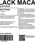 Black Maca Root 1000mg 90 Tablets Supplement UK Made. Pharmaceutical Grade Energy, Fertility and Mood