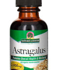 Nature'S Answer Organic Astragalus Root Fluid Extract 1 Oz - Low Alcohol Non GMO Gluten Vegan Immune & Cardiovascular Support Stress Relief Made in USA 1 Fluid Ounce