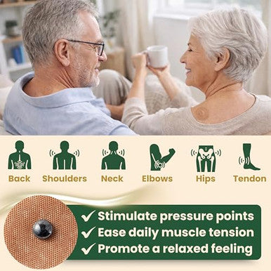 Granvera Premium Acupuncture Pen Ear Seeds Acupressure Kit Ear Seed Stickers With Stainless Steel Gua Sha Fascia Stick Massage Tool Auricular Therapy Set Trigger Point & Relaxation Wellness Kit 6 Packs