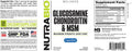 Nutrabio Glucosamine Chondroitin & OptiMSM Supplement Joint Support Formula - 120 Capsules (120 Count)