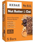 RXBAR Nut Butter and Oat Protein Bars, Protein Snacks, Snack Bars, Dark Chocolate Peanut Butter, 9.7oz Box (5 Count)