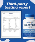 Peakvigor Organic Bovine Colostrum CapsulesImmune Support En1332Ss