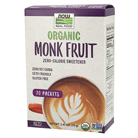 NOW Foods Monk Fruit Organic, 70 Packet