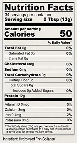 Anthonys Hydrolyzed Marine Collagen Peptides 1 lb Gluten Free Paleo Keto Friendly Unflavored Non GMO