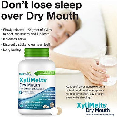 Oracoat Xylimelts Dry Mouth Relief Bundle Mild Mint 100 Count And Cinnamon 40 Count