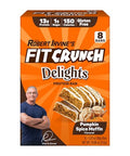 Fit Crunch Delights Protein Bar 12G Of Protein & 1G Of Sugar (8 Bars Cinnamon Roll)