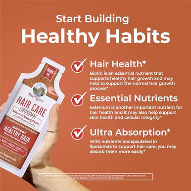Maryruth's Organics Hair Growth Vitamins Sugar & Gluten Liquid Hair 05 Fl Oz