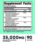Nutricost Cranberry Extract For Women (35000Mg Equivalent)180 Capsules With Vitamin C Uva Ursi & Dandelion Root Extract Nongmo & Gluten Health Supplement