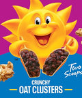 Kellogg's Raisin Bran Crunch Breakfast Cereal Cups, Fiber Cereal, Made with Real Fruit, Original, 33.6oz Case (12 Cups)