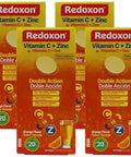 Redoxon Vitamin C + Zinc Effervescent Tablets of Vitamin C and Zinc Helps Support Your Immune System Orange Flavor 20 Effervescent Tablets 2.82 Oz Box