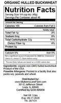 Buckwheat, 5 Pounds USDA Certified Organic, Non-GMO, Hulled, Whole, (Groats) Bulk, Product of USA, Mulberry Lane Farms