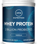 MRM Nutrition Whey Protein | Vanilla Flavored |18g Protein | with 2 Billion probiotics + Digestive enzymes + BCAAs | High Absorption + Digestion | Hormone + antibiotic | 17 Servings