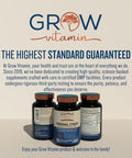 Grow Vitamin Adrenal Stress Advanced Formula, Organic Ksm-66 Ashwagandha With Alphawave L-Theanine, 5-Htp, Magnesium Blend - Everyday Stress Relief, Mood Support, Cognitive, Brain Health, 90 Capsules