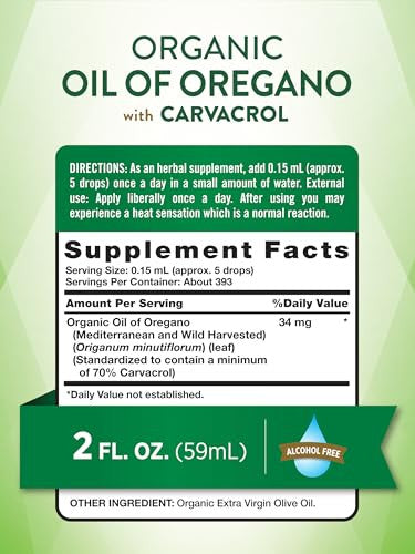 Nature's Truth Organic Oil Of Oregano Liquid Drops 2 Fl Oz