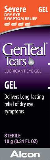 GenTeal Tears Lubricant Eye Gel Severe Dry Eye Relief 0.34 Oz By Genteal