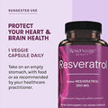 Twinlab Magnesium Caps for Stress Relief 420 mg 200 Count 1 Pack and Reserveage Beauty Resveratrol 250 mg Paleo Keto 120 Capsules
