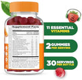 Lifeable Kids Multivitamin Gummies Great Tasting Multivitamin for Kids with Vitamins A C D E B6 B12 Zinc Biotin Folic Acid Iodine Niacin for Overall Body Health 90 Gummies