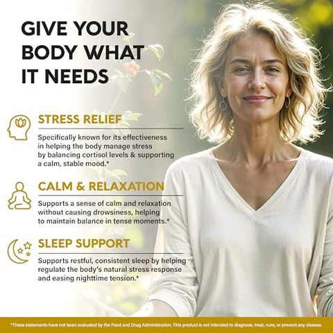 Nutraharmony Ashwagandha Supplements 1800Mg - Usda Organic Ashwagandha For Women & Men - Clinically Effective Strength For Stress Relief & Sleep - Powder & Root Extract 2.5 Withanolides - Made In Usa 100 Capsules