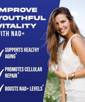 Alpha Supps Nad+ Resveratrol Supplement - Advanced Nad Plus Antioxidant Formula - Supports Cellular Vitality, Healthy Aging, Energy & Longevity - Ideal For Men & Women - 30 Capsules