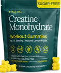 Etta Vita Sugar-Free Creatine Monohydrate Gummies 5Gram Per Serving Potent Creatine Gummies For Women & Men Supplement For Muscle Support Cellular Energy & Cognitive Function Lemon Drops Candy Flavor