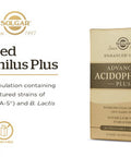 Solgar Advanced Acidophilus Plus 60 Vegetable Capsules - Supports Healthy Intestinal Flora - 500 Million Microorganisms Per Serving - Gluten & Dairy Free - Vegetarian - 60 Servings