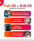 Megared Omega3 Fish Oil + High Absorption Krill Oil 500Mg Softgels Megared Advanced 4In1 (80 Count In A Bottle) Concentrated Omega3 Fish & Krill Oil Supplement