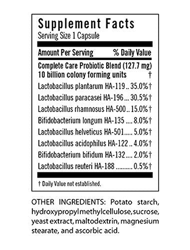 Flora Complete Care Probiotic Travel Probiotics Adult Shelf Stable 34 Billion 30 Vegetarian Capsules