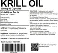 Krill Oil 500mg 90 Capsules - Superba Omega/Joint, Heart & Brain Supplement UK Made. Pharmaceutical Grade