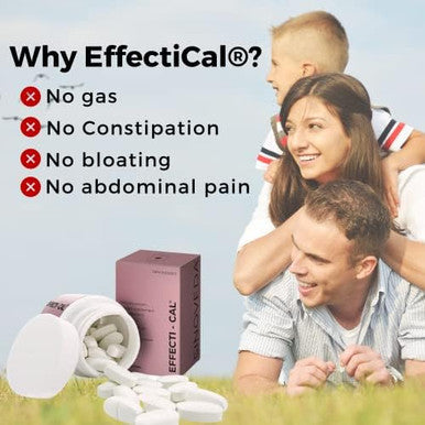 Effectical For Bone & Immune Health, Joint Support With High Absorption Calcium, Magnesium & Zinc Tablets With Vitamin D3, Ideal For Women, Men And Children - 60 Calcium Supplement Tablets