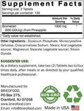 Brieofood Bromelain 1000Mg Per Serving 240 Tablets - Proteolytic Digestive Enzyme - Supports Healthy Digestion, Joint Health, Nutrient Absorption