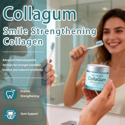 Khmiole Velverdo Collagen Powder For Gums Collagen Powder For Gums Toothpaste CareProtect Gum Care And Your Teeth