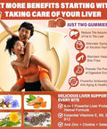 Lilicare Milk Thistle Liver Detox Gummies 18 In 1 Liver Cleanse Detox & Pack Of 2
