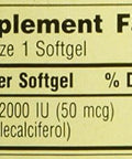 Spring Valley twin pack vitamin d3 2000I.U. Immune Health/Bone Health 200 so...