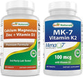 Best Naturals Calcium Magnesium Zinc With Vitamin D3 & Vitamin K2 (Mk7) With D3