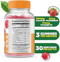 Lifeable Kids Calcium Magnesium And Vitamin D Gummies Great Tasting Kids Calcium Gummies For Tooth And Bone Health Bone Strength Supplements For Kids 90 Gummies
