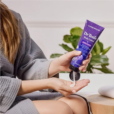 Dr Teal'S Sleep Body Lotion 24Hour Moisture With Melatonin Lavender & Chamomile Essential Oils 8 Fl Oz (Pack Of 3)