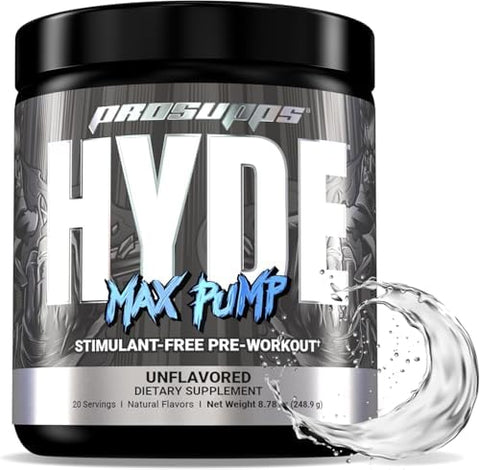 Prosupps Hyde Max Pump Stimulant- Pre-Workout Unflavored And Creatine 300 Bundle