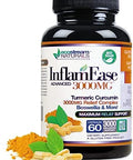Ecostream Naturals Inflamease With Turmeric Curcumin Enzymes And Boswellia Vegetarian (Packaging May Vary)