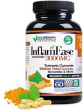 Ecostream Naturals Inflamease With Turmeric Curcumin Enzymes And Boswellia Vegetarian (Packaging May Vary)