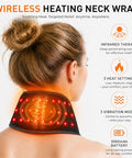 Dus Red Light Therapy For Neck Portable 660Nm & 850Nm Infrared Light Device For Muscle Relaxation Skin Firming Pain Relief & Improved Circulation Rechargeable With Timer