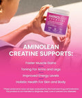 Rsp Nutrition Aminolean Creatine For Women And Men Pure Micronized Creatine Monohydrate Powder Supplement For Muscle Toning Mood Support Energy Boost And Brain Health 300G