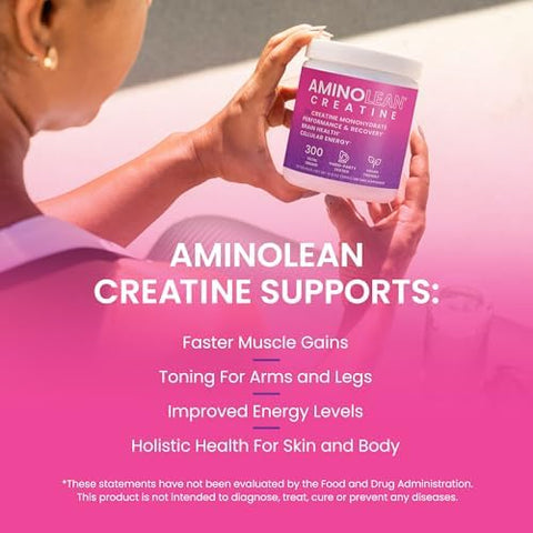 Rsp Nutrition Aminolean Creatine For Women And Men Pure Micronized Creatine Monohydrate Powder Supplement For Muscle Toning Mood Support Energy Boost And Brain Health 300G