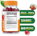 Lifeable Kids Vitamin D3 K2 Gummies 500iu D3 and K2 100mcg Great Tasting D3 and K2 Supplements for Bone Health and Immunity VIT D3 K2 for Kids 60 Gummies