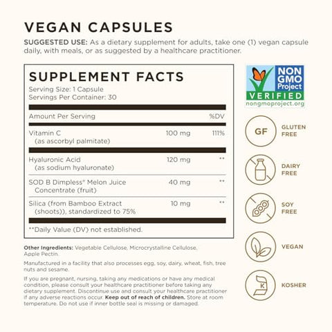 Solgar Cellulite Fighter Skin Vitamin And Mineral Supplement Support Smooth Skin With French Melon Concentrate Hyaluronic Acid And Vitamin C Supplement Age-Defying Nutrition For Women 30 Servings