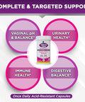Vital Planet - Intense Care Vaginal Ph & Urinary Probiotics For Women Plus Organic Prebiotics Postbiotics And Parabiotics 65 Billion Cfu And 64 Strains Immune And Digestive Health 30 Ct