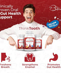 Think Tooth 60 Chewable Tablets Oral Probiotics For Mouth Bad Breath Treatment For Adults 5 Strains 7 Billion Cfu Doctor Formulated Oral Probiotics For Teeth & Gums Fresh Breath Chronic Halitosis