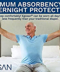 EGOSAN Maxi Incontinence Underwear, Pull Up Style Lightweight Breathable Disposable with Newly Designed Acquisition Layer, Form-Fitting with Maximum Absorbency for Active Men and Women (Medium, 14 ct)