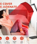 Doinart Red Light Therapy For Body Adjustable Infrared Light Therapy Lamp With Stand - 660Nm Red Light And 850Nm Near Infrared Light Lamp Device For Facial And Body Skincare