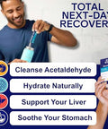 Blueshift Pregame Pre Drinking Nac Supplement Electrolytes Powder Packets Hydration Packets Liver Support With Ginger Cysteine Milk Thistle No Sugar Powder Sticks (10 Pack)